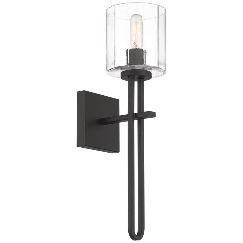 Image 6 Possini Euro Katrina 17 1/2" High Black Wall Sconce Set of 2 more views