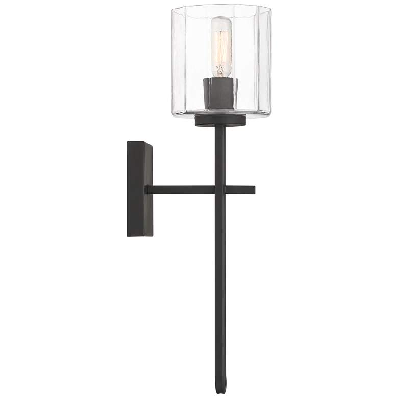 Image 7 Possini Euro Katrina 17 1/2" High Black Wall Sconce Set of 2 more views