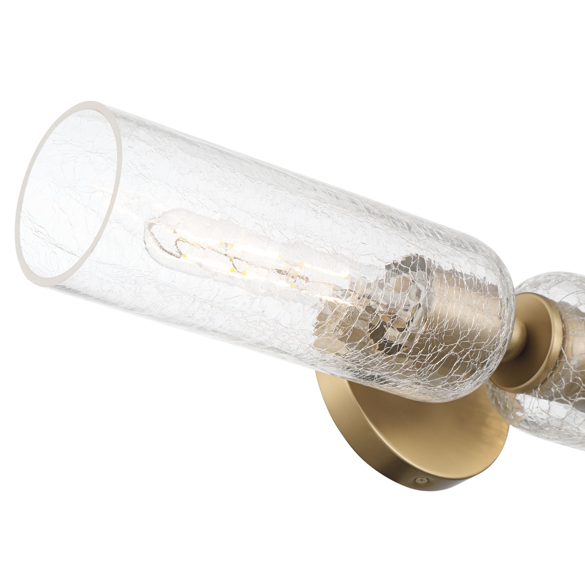 Image 2 Possini Euro Katrina 21 1/2" Wide Vintage Brass 2-Light Bath Light more views