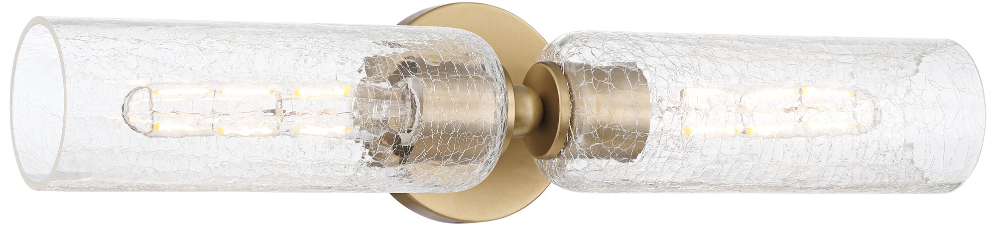 Image 4 Possini Euro Katrina 21 1/2" Wide Vintage Brass 2-Light Bath Light more views