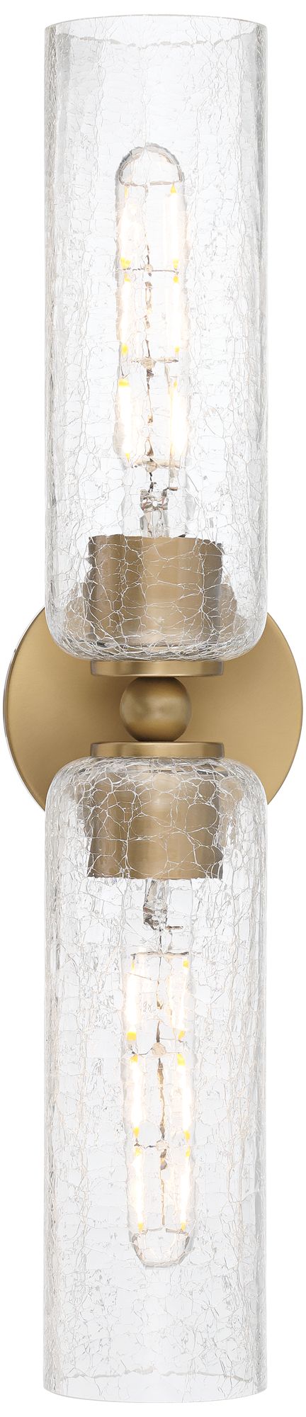 Image 7 Possini Euro Katrina 21 1/2" Wide Vintage Brass 2-Light Bath Light more views