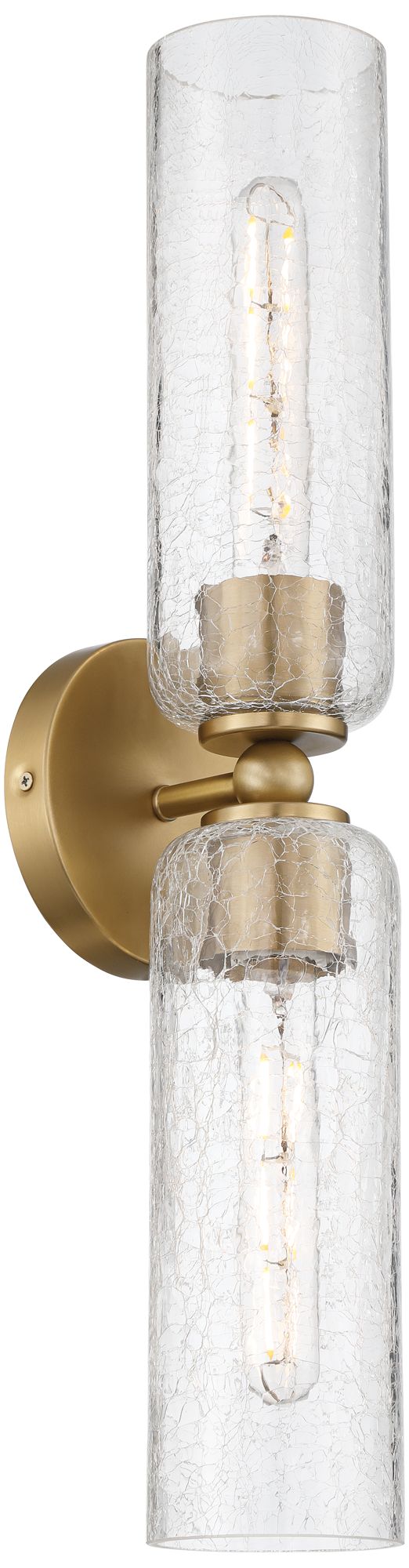 Possini Euro Katrina 21 1/2" Wide Vintage Brass 2-Light Bath Light