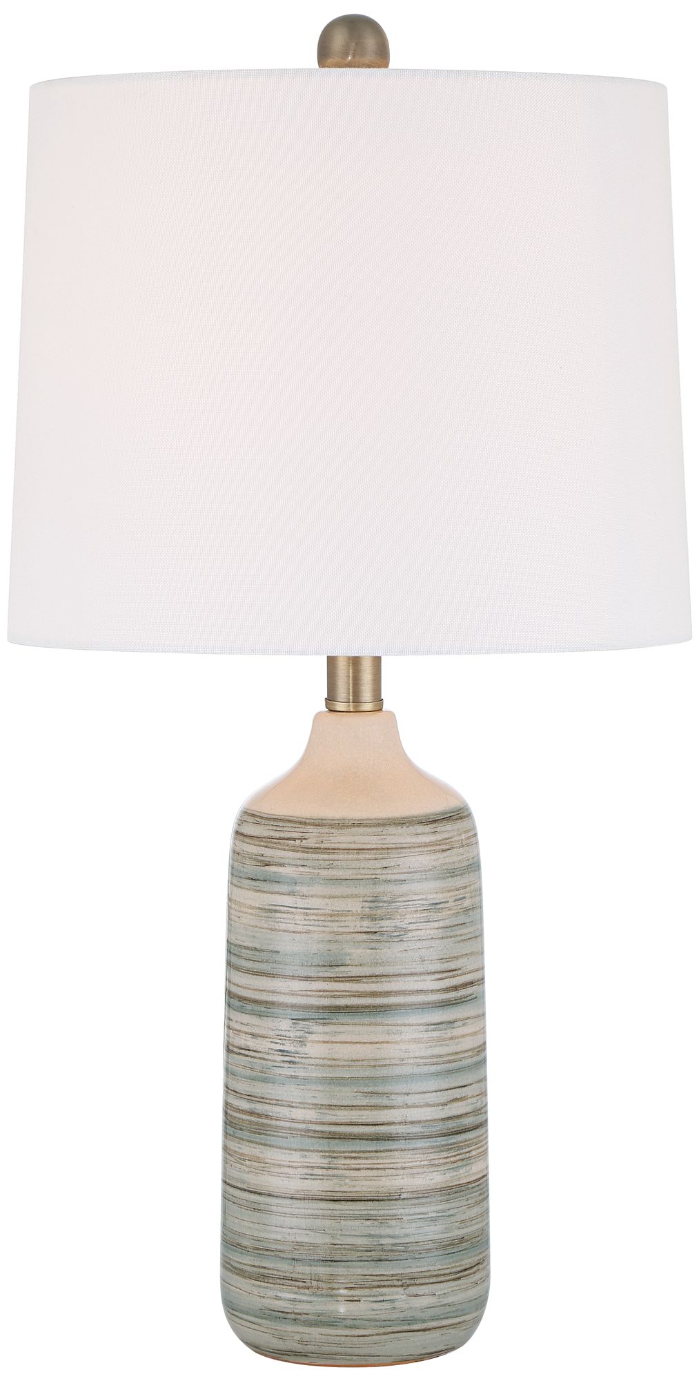 Image 2 Possini Euro Kayla 23 1/2" High Coastal Modern Ceramic Table Lamp