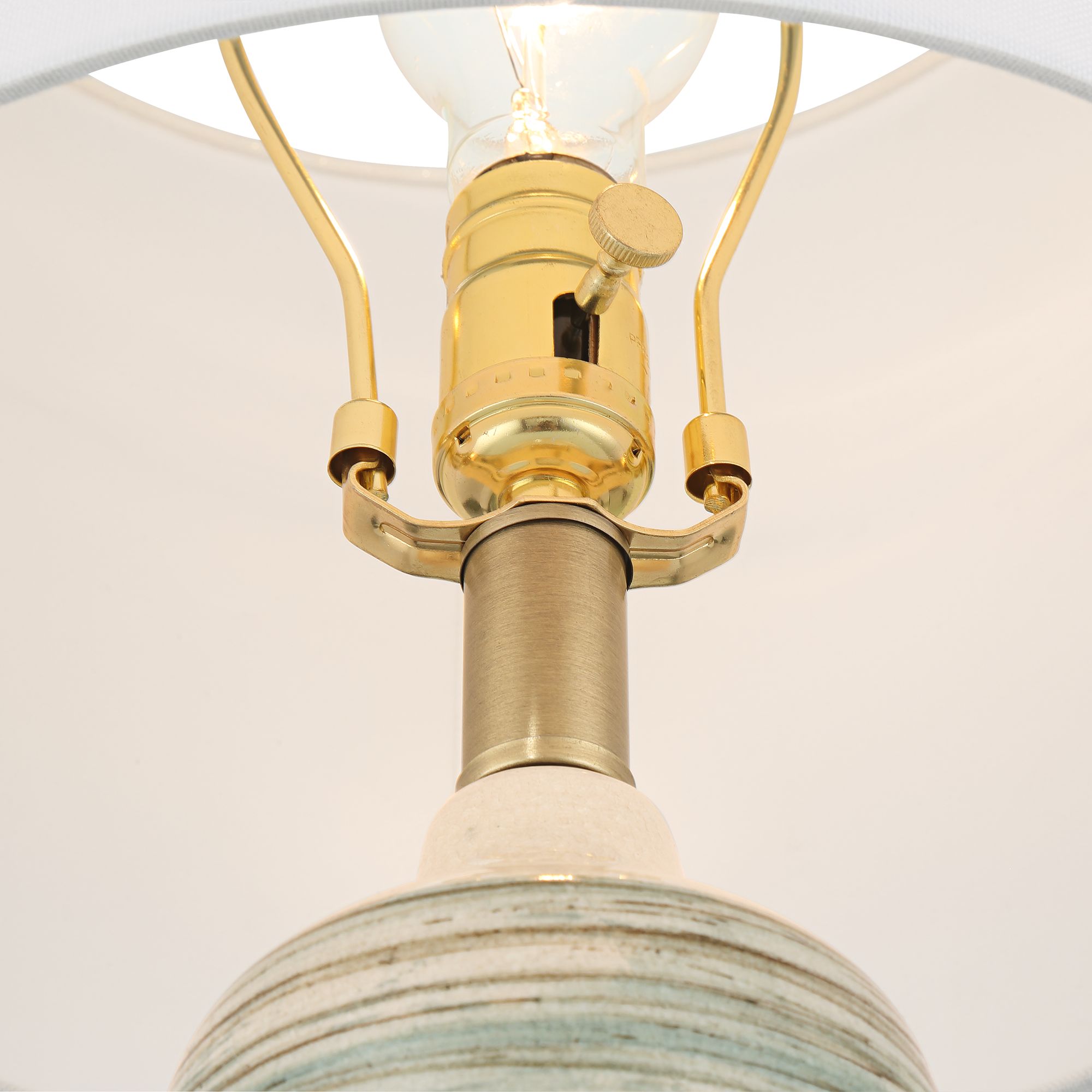 Image 4 Possini Euro Kayla 23 1/2" High Coastal Modern Ceramic Table Lamp more views