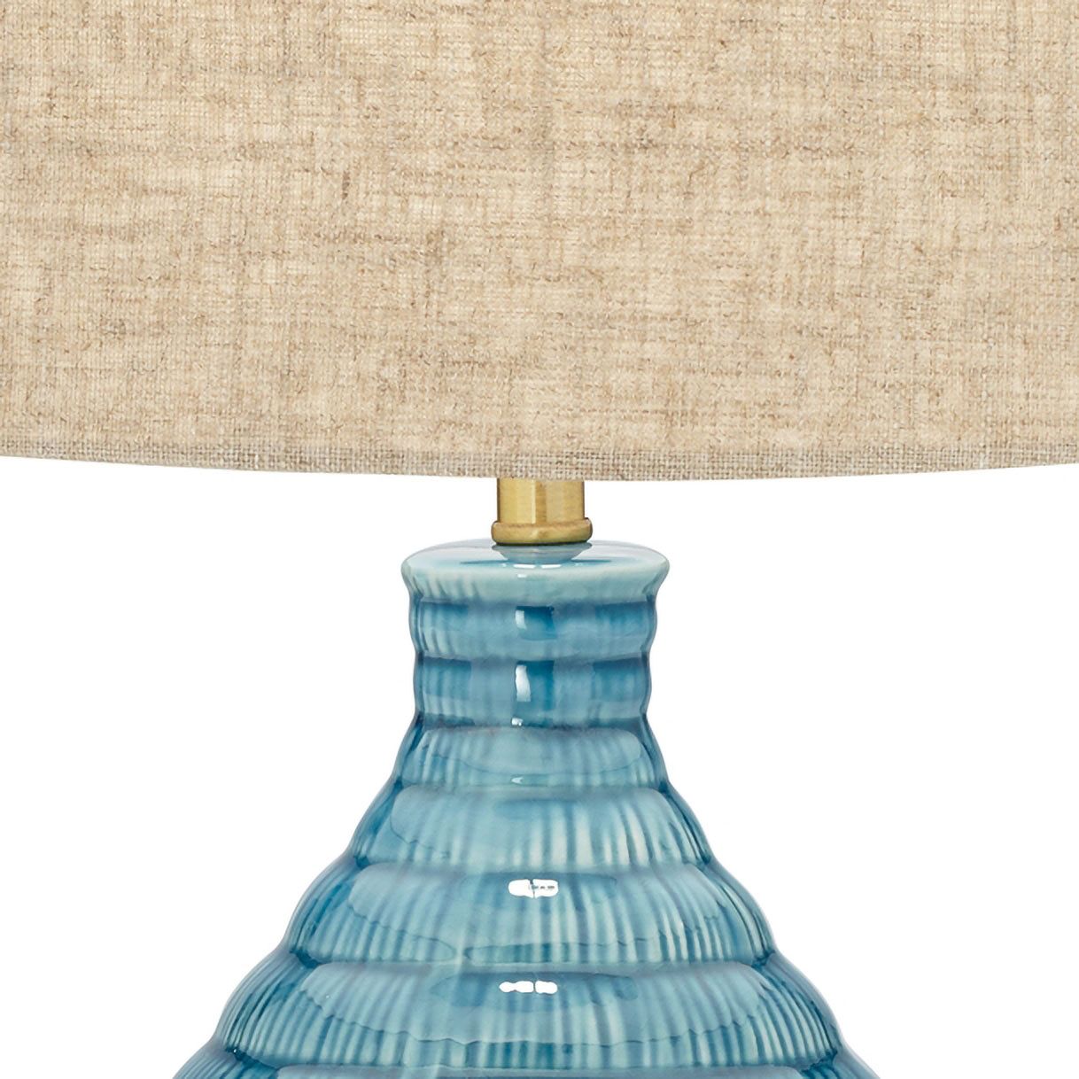 Image 3 Possini Euro Kayley 24" High Modern Blue Ceramic Table Lamps Set of 2 more views