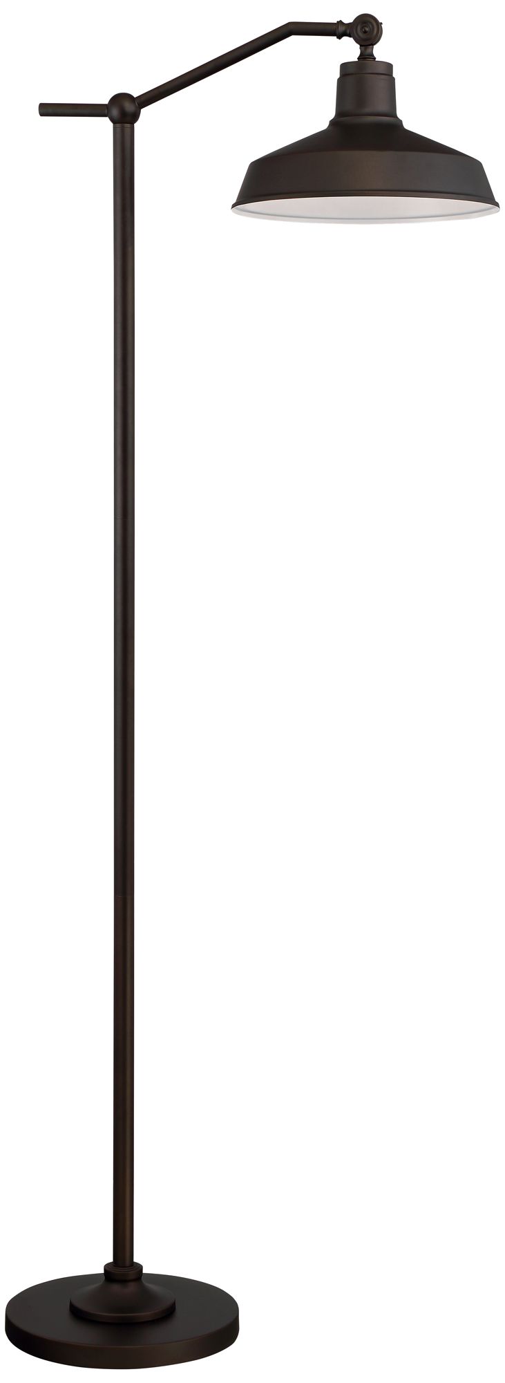 Image 2 Possini Euro Kayne 61" Satin Bronze Rustic Downbridge Floor Lamp