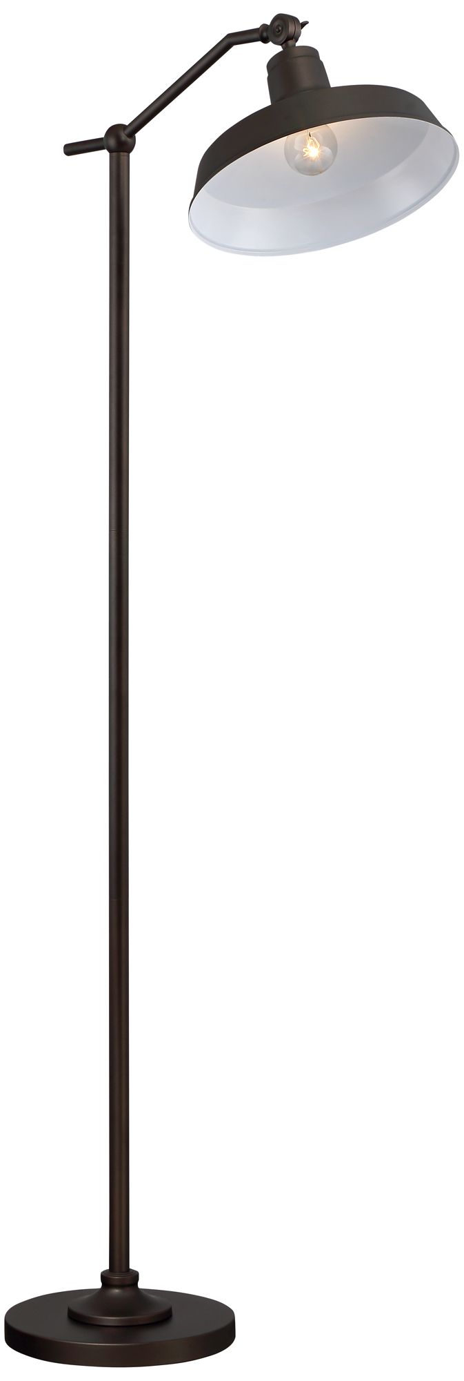 Image 6 Possini Euro Kayne 61" Satin Bronze Rustic Downbridge Floor Lamp more views