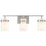 3_Possini Euro Kazran 21 1/4"W Brushed Nickel 3-Light Bath Light