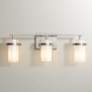 2_Possini Euro Kazran 21 1/4"W Brushed Nickel 3-Light Bath Light