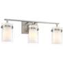 5_Possini Euro Kazran 21 1/4"W Brushed Nickel 3-Light Bath Light more views