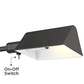 Image4 of Possini Euro Keegan Dark Bronze Adjustable Swing Arm Pharmacy Floor Lamp more views