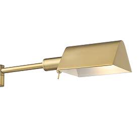 Image3 of Possini Euro Keegan Warm Gold Adjustable Swing Arm Pharmacy Floor Lamp more views