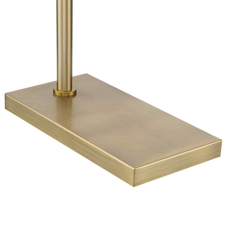 Image 5 Possini Euro Keegan Warm Gold Adjustable Swing Arm Pharmacy Floor Lamp more views