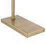 Possini Euro Keegan Warm Gold Adjustable Swing Arm Pharmacy Floor Lamp