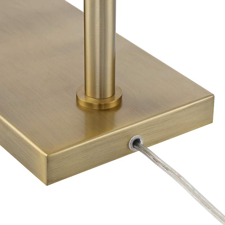 Image 6 Possini Euro Keegan Warm Gold Adjustable Swing Arm Pharmacy Floor Lamp more views