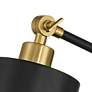 4_Possini Euro Keller 24" High Black and Brass Outlet and USB Desk Lamp more views