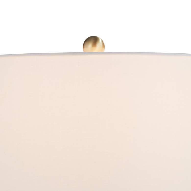 Image 2 Possini Euro Kelly 27" High White Opal Glass Table Lamp Set of 2 more views