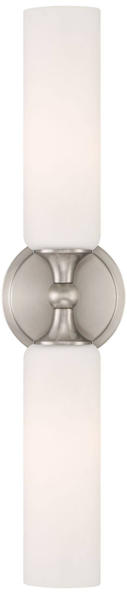 Image 4 Possini Euro Kelsey 22" Wide Polished Nickel 2-Light Modern Bath Light more views