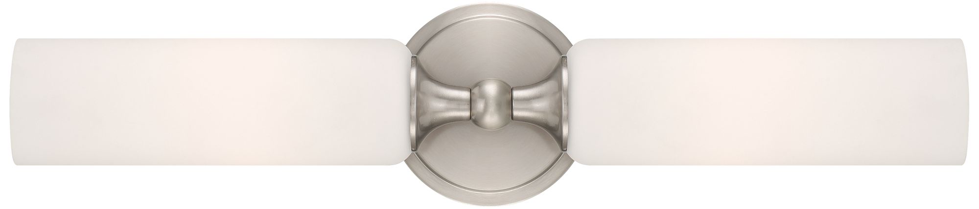 Possini Euro Kelsey 22" Wide Polished Nickel 2-Light Modern Bath Light