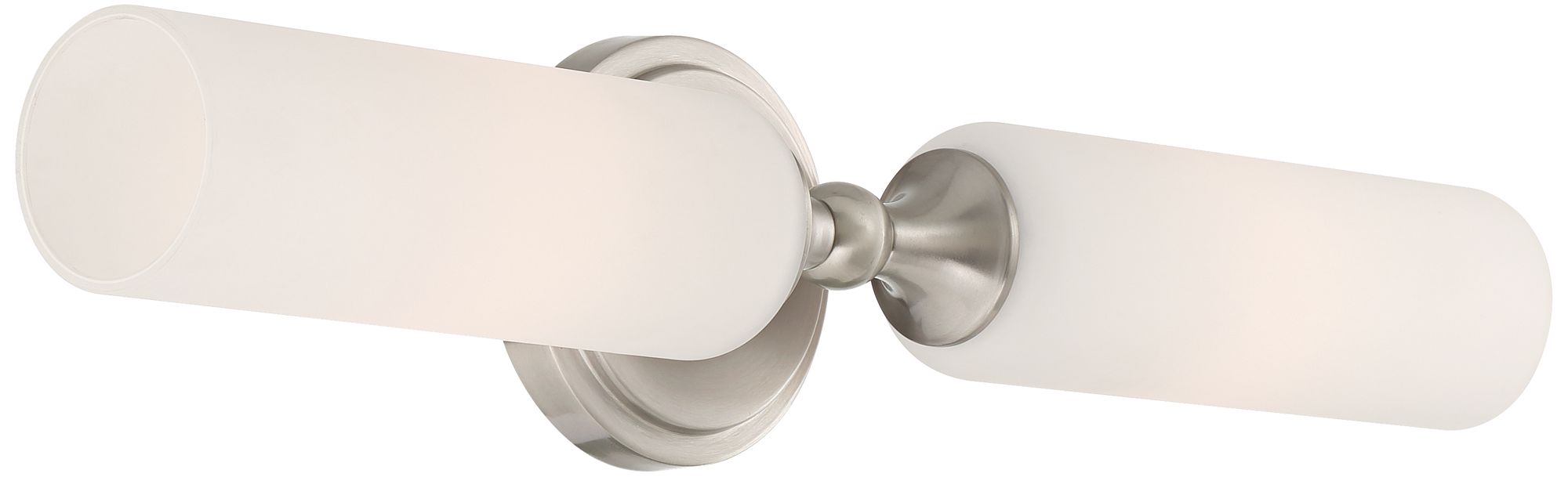 Possini Euro Kelsey 22" Wide Polished Nickel 2-Light Modern Bath Light