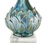 4_Possini Euro Kenya 29 1/2" Ceramic Lamp with Square White Marble Riser more views