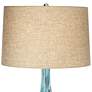 3_Possini Euro Kenya 31" Blue-Green Ceramic Lamp with Square Riser more views