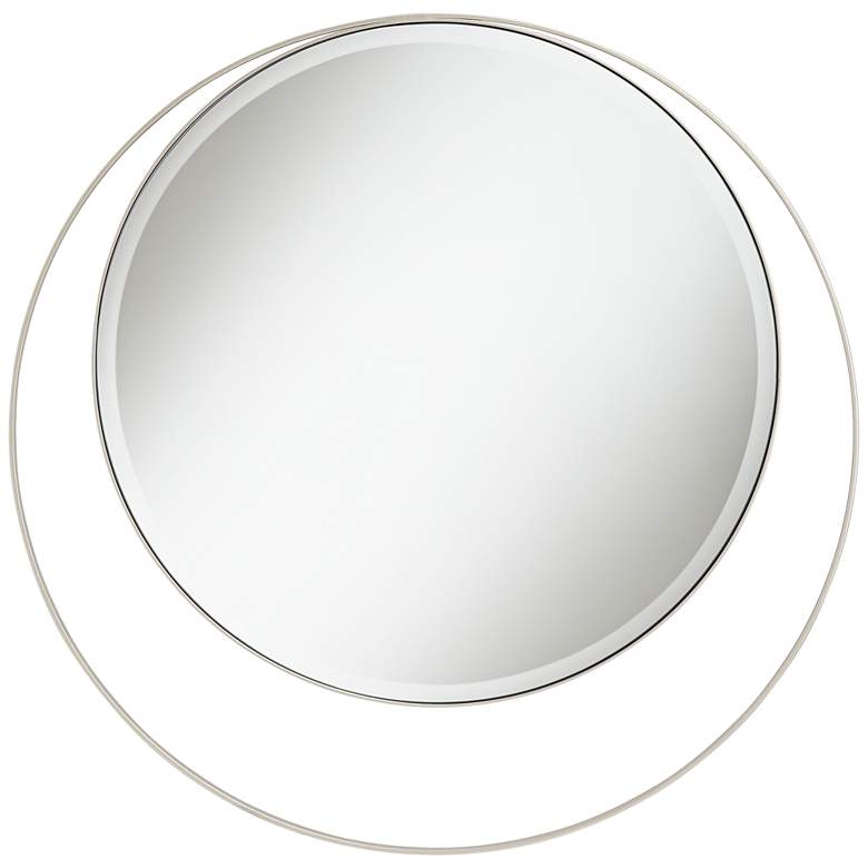 Image 4 Possini Euro Keri 31 1/2" Silver Asymmetrical Wall Mirror more views