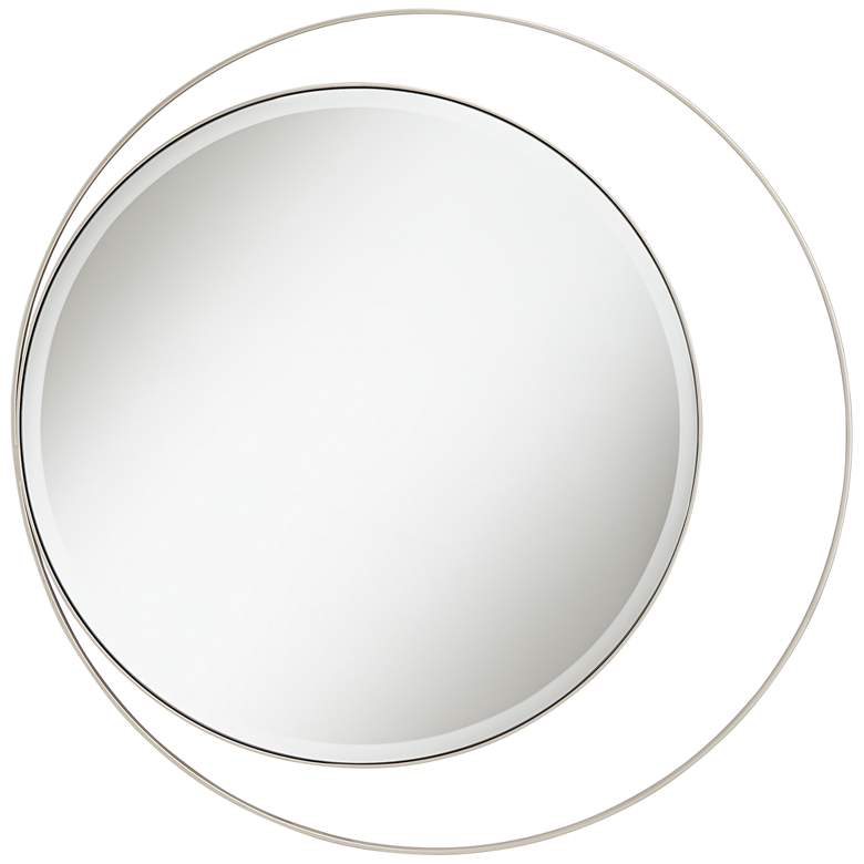 Image 5 Possini Euro Keri 31 1/2" Silver Asymmetrical Wall Mirror more views