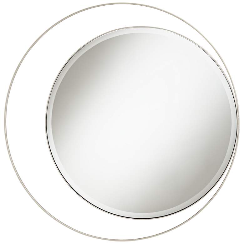 Image 6 Possini Euro Keri 31 1/2" Silver Asymmetrical Wall Mirror more views