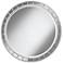 Possini Euro Kesha 36" Antique Silver Round Wall Mirror