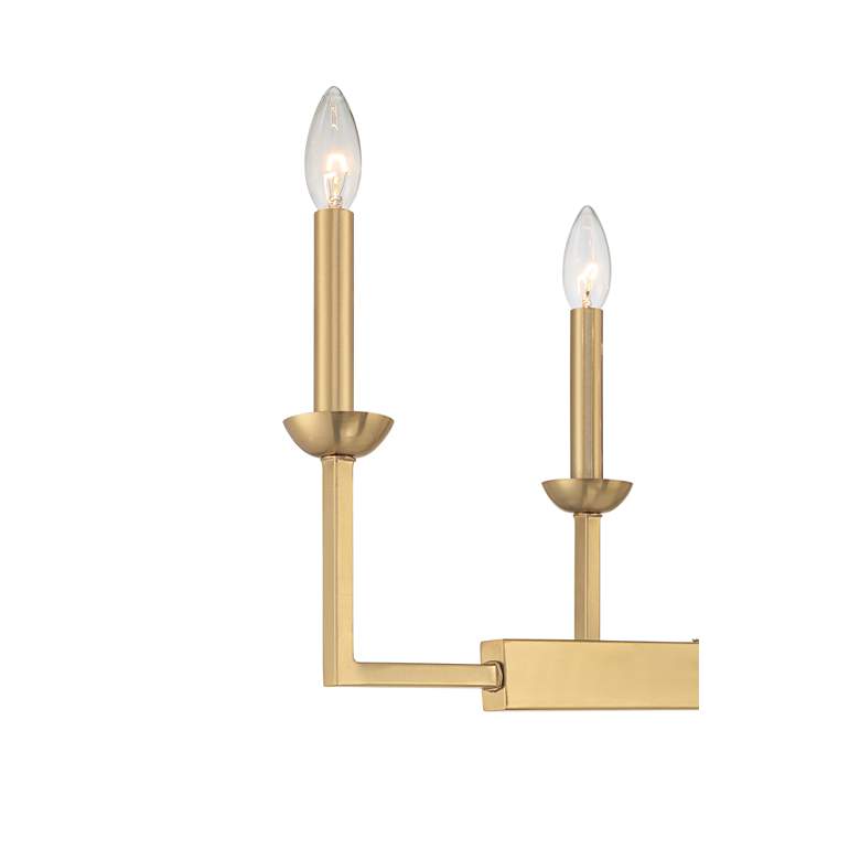 Image 4 Possini Euro Kime 50" Gold 8-Light Modern Trestle Linear Chandelier more views