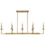 7_Possini Euro Kime 50" Gold 8-Light Modern Trestle Linear Chandelier more views