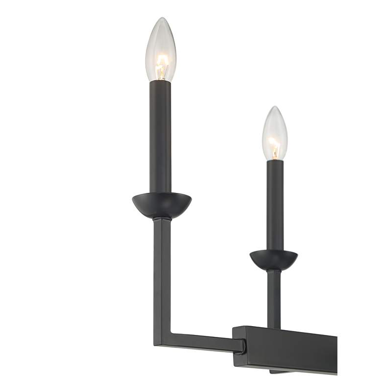 Image 3 Possini Euro Kime 50" Wide Black 8-Light Trestle Island Chandelier more views