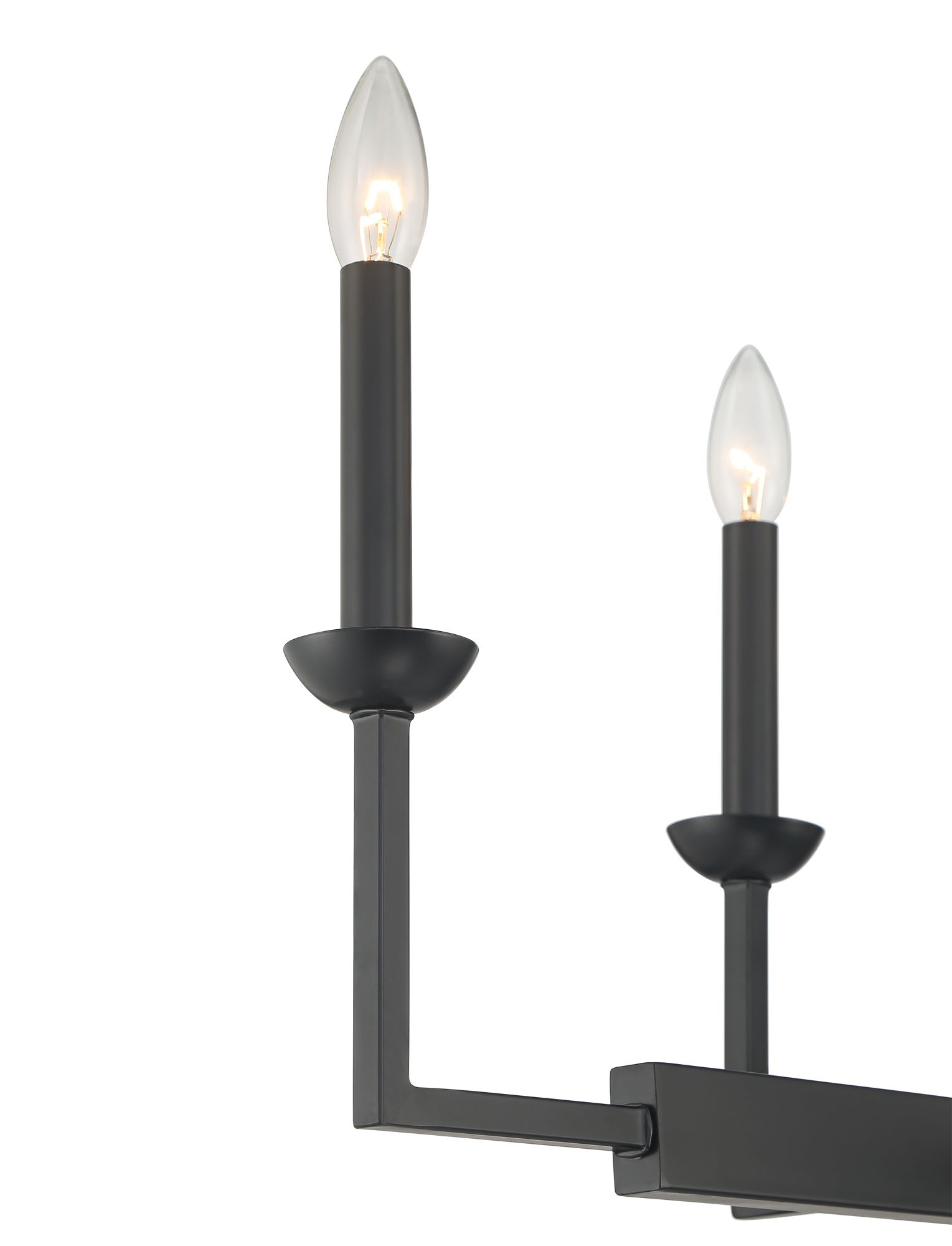 Possini Euro Kime 50" Wide Black 8-Light Trestle Island Chandelier Image 3