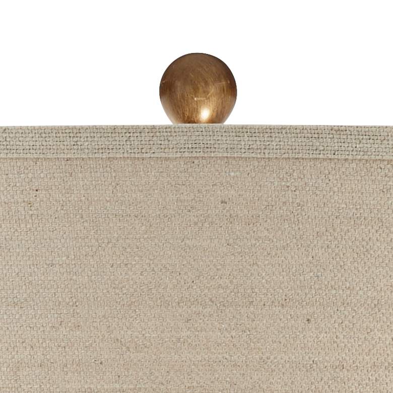 Image 4 Possini Euro Kingston 32 3/4" White Ceramic Table Lamp With USB Dimmer more views