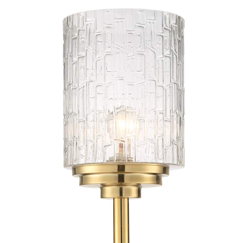 Image 4 Possini Euro Kinsey 72 1/2 inch Brass and Crystal Torchiere Floor Lamp more views
