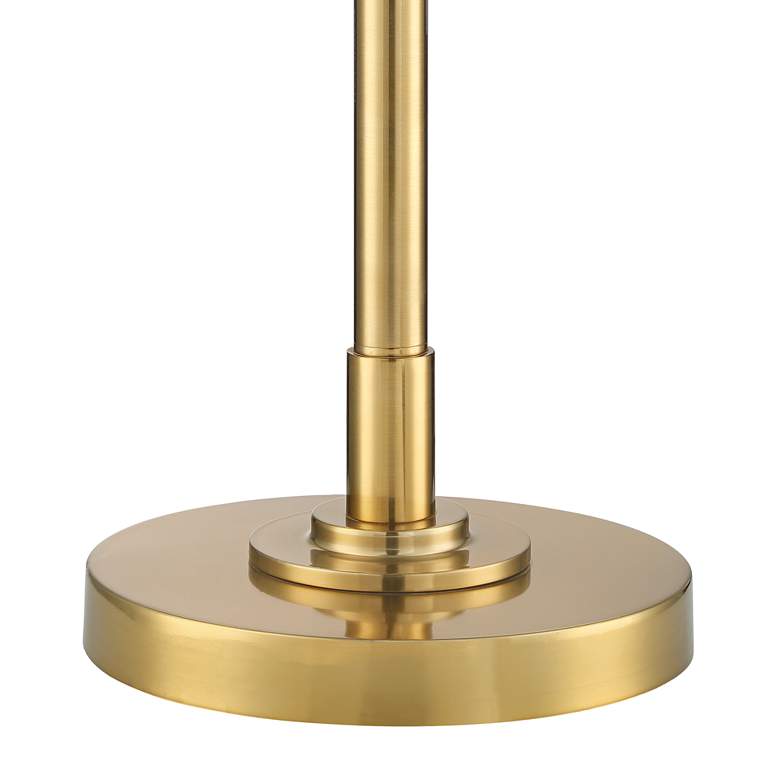 Image 6 Possini Euro Kinsey 72 1/2" Brass and Crystal Torchiere Floor Lamp more views