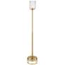1_Possini Euro Kinsey 78" Modern Brass Torchiere Floor Lamp with Riser