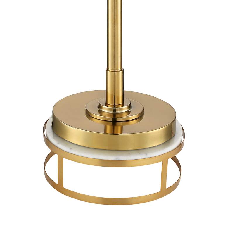 Image 4 Possini Euro Kinsey 78" Modern Brass Torchiere Floor Lamp with Riser more views