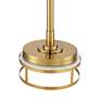4_Possini Euro Kinsey 78" Modern Brass Torchiere Floor Lamp with Riser more views