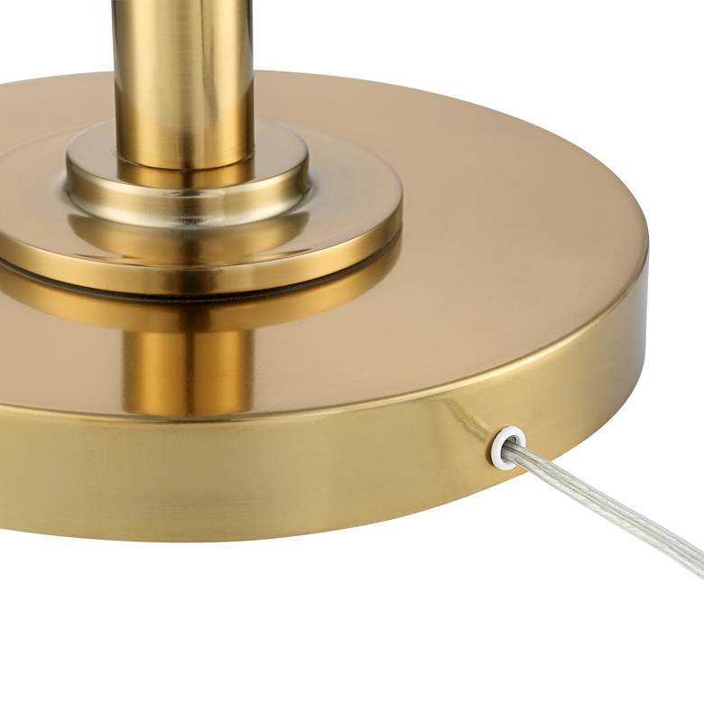Image 5 Possini Euro Kinsey 78" Modern Brass Torchiere Floor Lamp with Riser more views