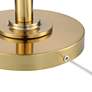 5_Possini Euro Kinsey 78" Modern Brass Torchiere Floor Lamp with Riser more views