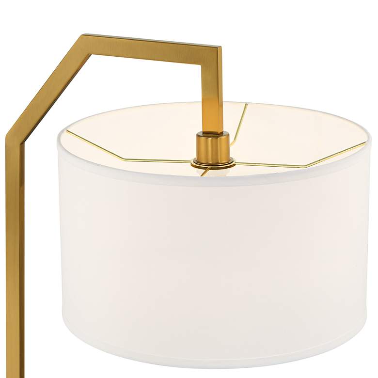 Image 3 Possini Euro Kittridge Chairside Arc Floor Lamp with Marble Base more views