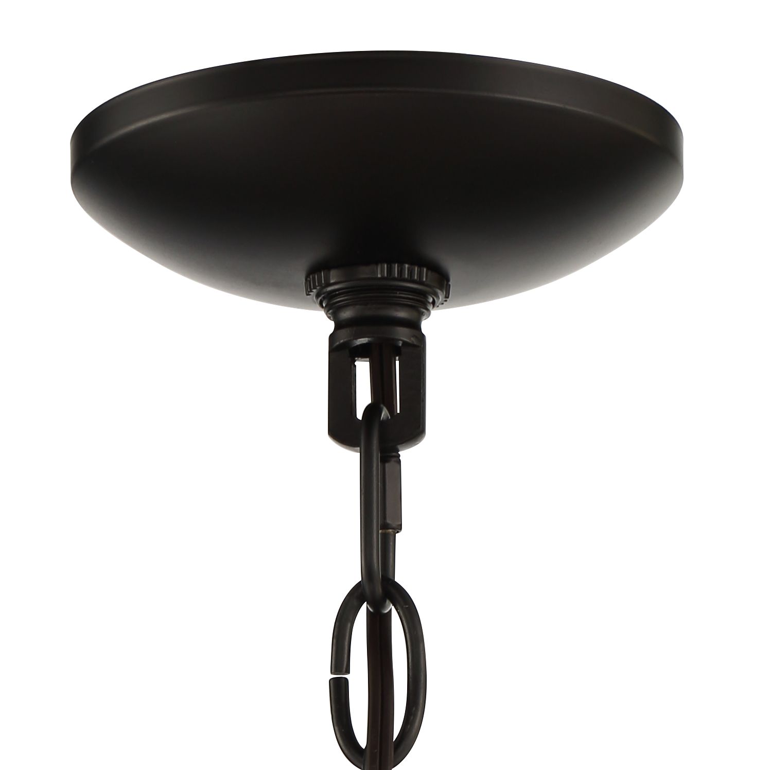 Image 5 Possini Euro Kiva 29 1/2"W Black Wood 8-Light Wagon Wheel Chandelier more views