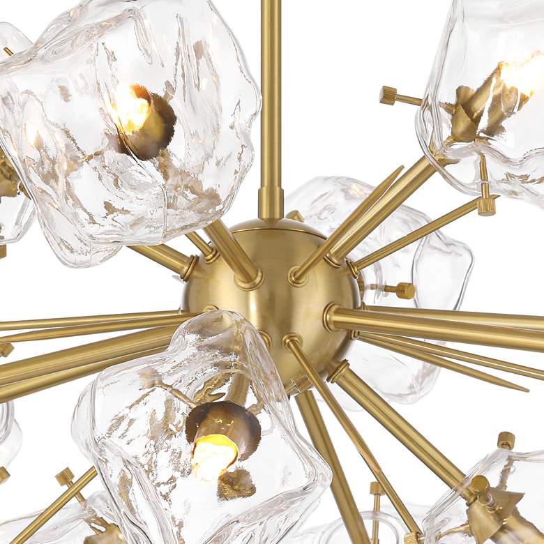 Image 4 Possini Euro Klara 30" Soft Gold 12-Light LED Modern Sputnik Pendant more views