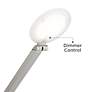 3_Possini Euro Kobie Adjustable Satin Nickel LED Task Floor Lamp more views