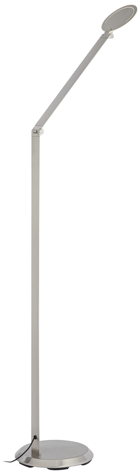 Possini Euro Kobie Adjustable Satin Nickel LED Task Floor Lamp