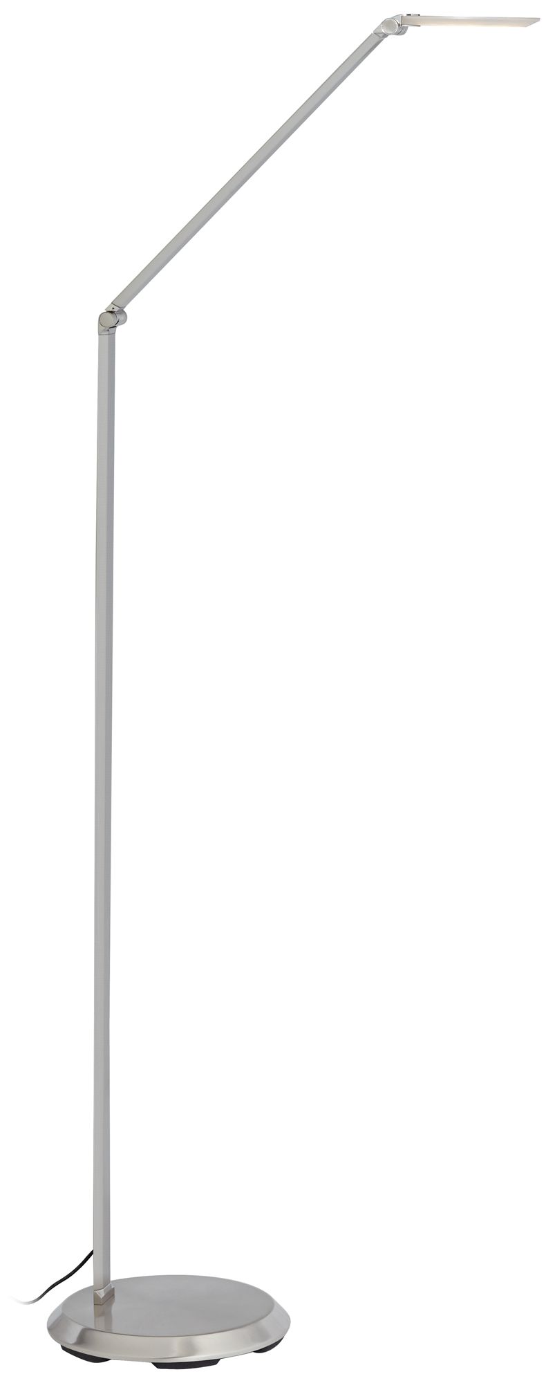 Possini Euro Kobie Adjustable Satin Nickel LED Task Floor Lamp