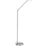 Possini Euro Kobie Adjustable Satin Nickel LED Task Floor Lamp