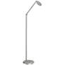 Possini Euro Kobie Adjustable Satin Nickel LED Task Floor Lamp